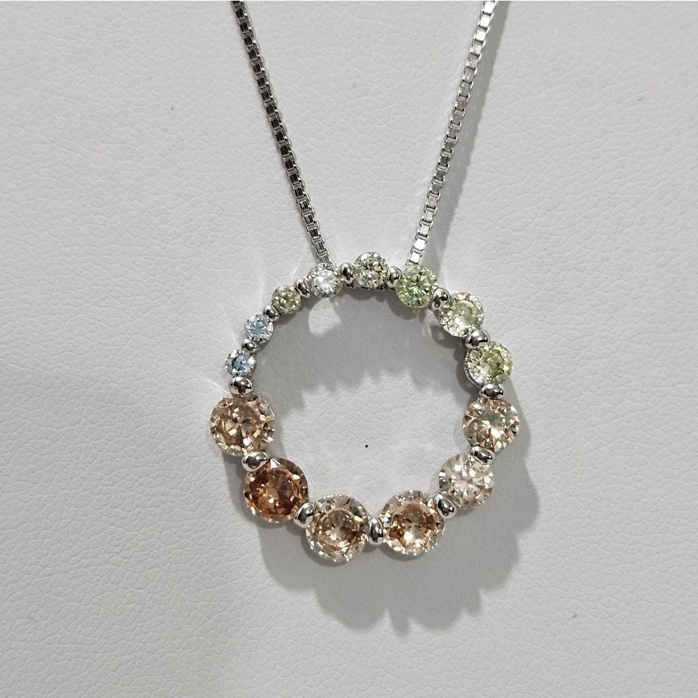 Nwot, Sterlingsilver, Infinity Circle Necklace - image 2